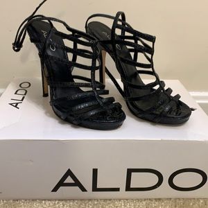 Women strap up sandals